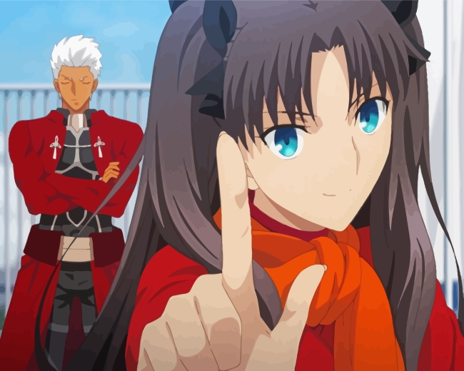 Cute Fate Stay Night Characters Paint By Numbers - PBN Canvas